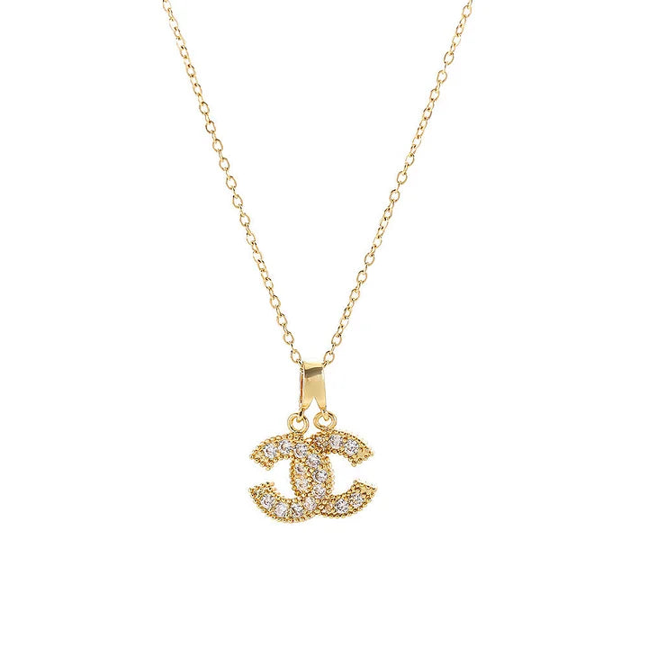 Geometric Titanium Steel 18K Gold Plated Necklaces