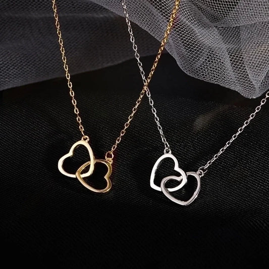 Minimalist Heart 304 Stainless Steel 18K Gold Plated Plating Necklace