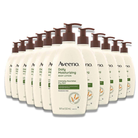 Aveeno - Daily Moisturizing Body Lotion - 18 fl Oz- 12 Pack